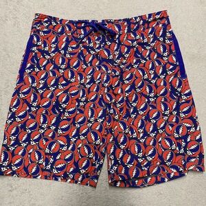 Section 119 Grateful Dead Board Shorts Mens 32 Swim Trunks Steal Your Face AOP
